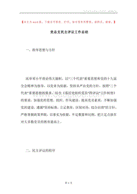 党总支民主评议工作总结.docx