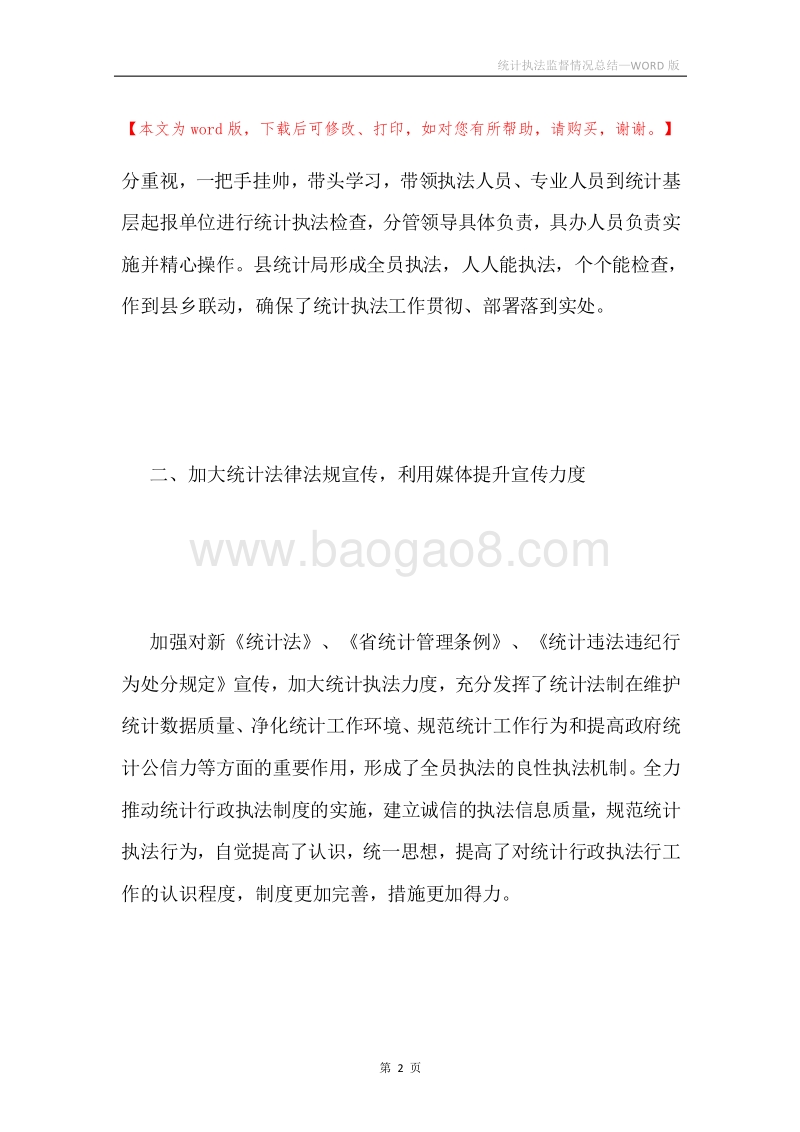 统计执法监督情况总结.docx_第2页