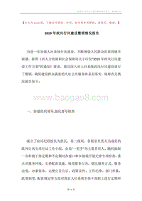 2019年政风行风建设整顿情况报告.docx