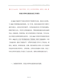 市级文明单位复查自查工作报告.docx