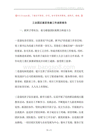工业园区基层党建工作述职报告.docx
