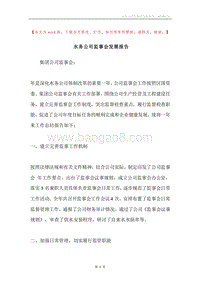 水务公司监事会发展报告.docx