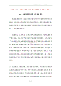 2019年解决四风问题专项调研报告.docx