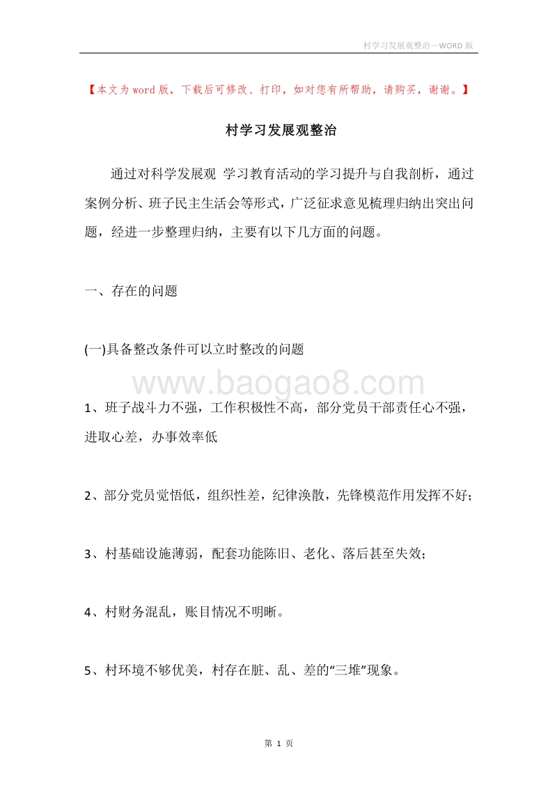 村学习发展观整治.docx_第1页