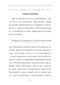 水务局班子运行情况报告.docx