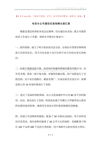电信分公司通信应急保障自查汇报.docx