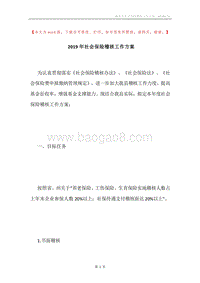 2019年社会保险稽核工作方案.docx