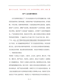 林产工业发展考察报告.docx