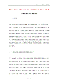 办事处蔬菜产业调查报告.docx