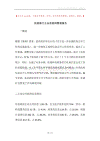 民政部门公众信息网管理报告.docx