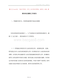 商务局反腐败工作报告.docx