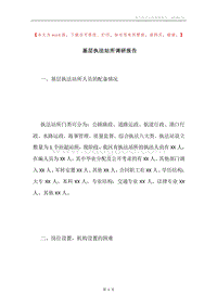 基层执法站所调研报告.docx