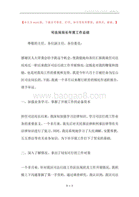司法局局长年度工作总结.docx
