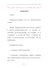 企划案写作指导.docx