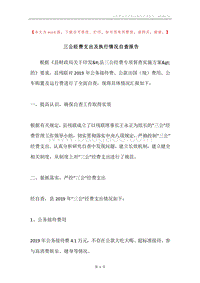 三公经费支出及执行情况自查报告.docx