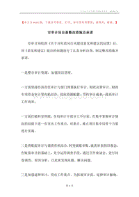 市审计局自查整改措施及承诺.docx