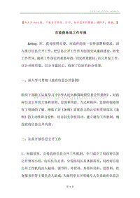 市政商务局工作年报.docx