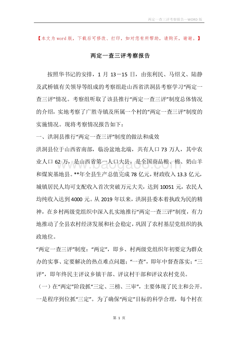 两定一查三评考察报告.docx_第1页