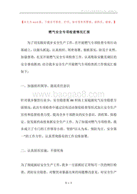 燃气安全专项检查情况汇报.docx