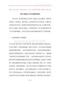 国土局重点工作完成情况报告.docx
