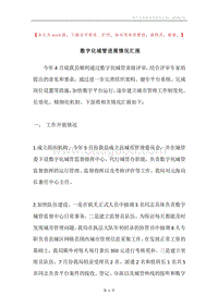 数字化城管进展情况汇报.docx