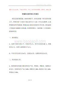 村镇党支部年度工作报告.docx