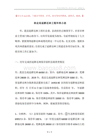 林业局退耕还林工程年终小结.docx