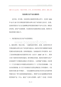 发改委文化产业自查报告.docx