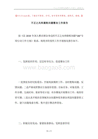 不正之风和腐败问题整治工作报告.docx