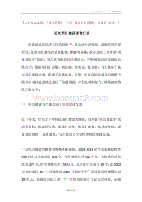区域项目建设调查汇报.docx