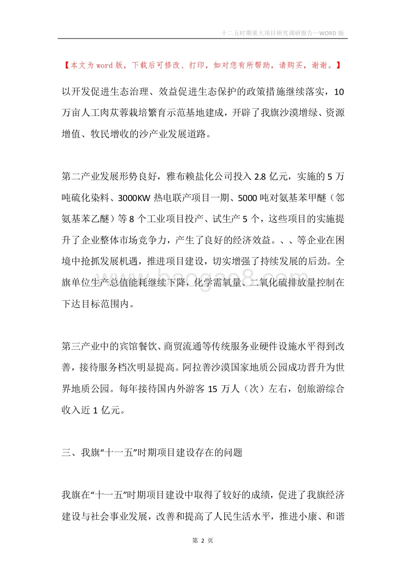 十二五时期重大项目研究调研报告.docx_第2页