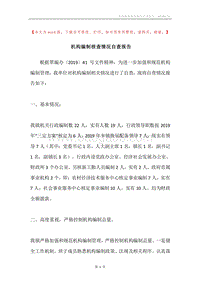 机构编制核查情况自查报告.docx