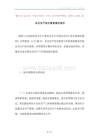 安全生产综合督查情况报告.docx