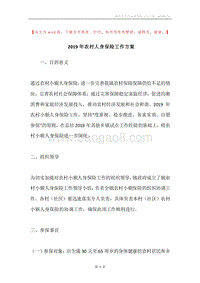 2019年农村人身保险工作方案.docx