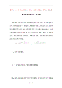 税收管理领域试点工作总结.docx