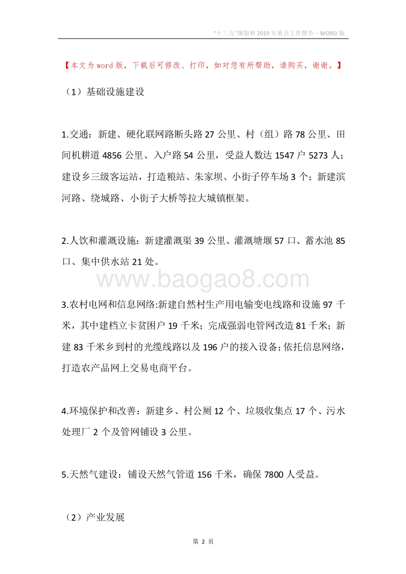 “十三五”规划和2019年重点工作报告.docx_第2页