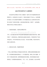 2019年村支部书记个人述职报告.docx