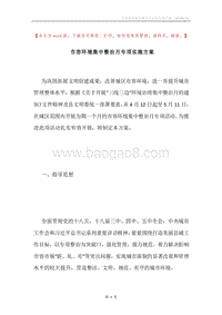 市容环境集中整治月专项实施方案.docx