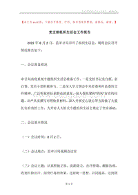 党支部组织生活会工作报告.docx