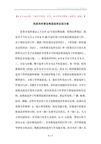 民政局村委会换届选举企划方案.docx