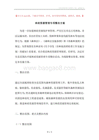 林政资源管理专项整治方案.docx