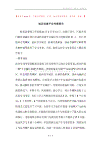 城区创建平安考察报告.docx