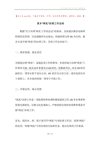 某乡“两乱”治理工作总结.docx