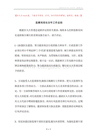 监察局局长全年工作总结.docx