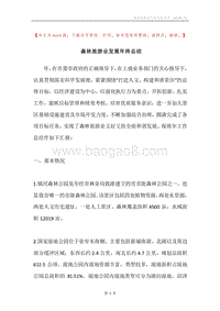 森林旅游业发展年终总结.docx
