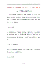 2019年扶贫民生工程半年总结.docx