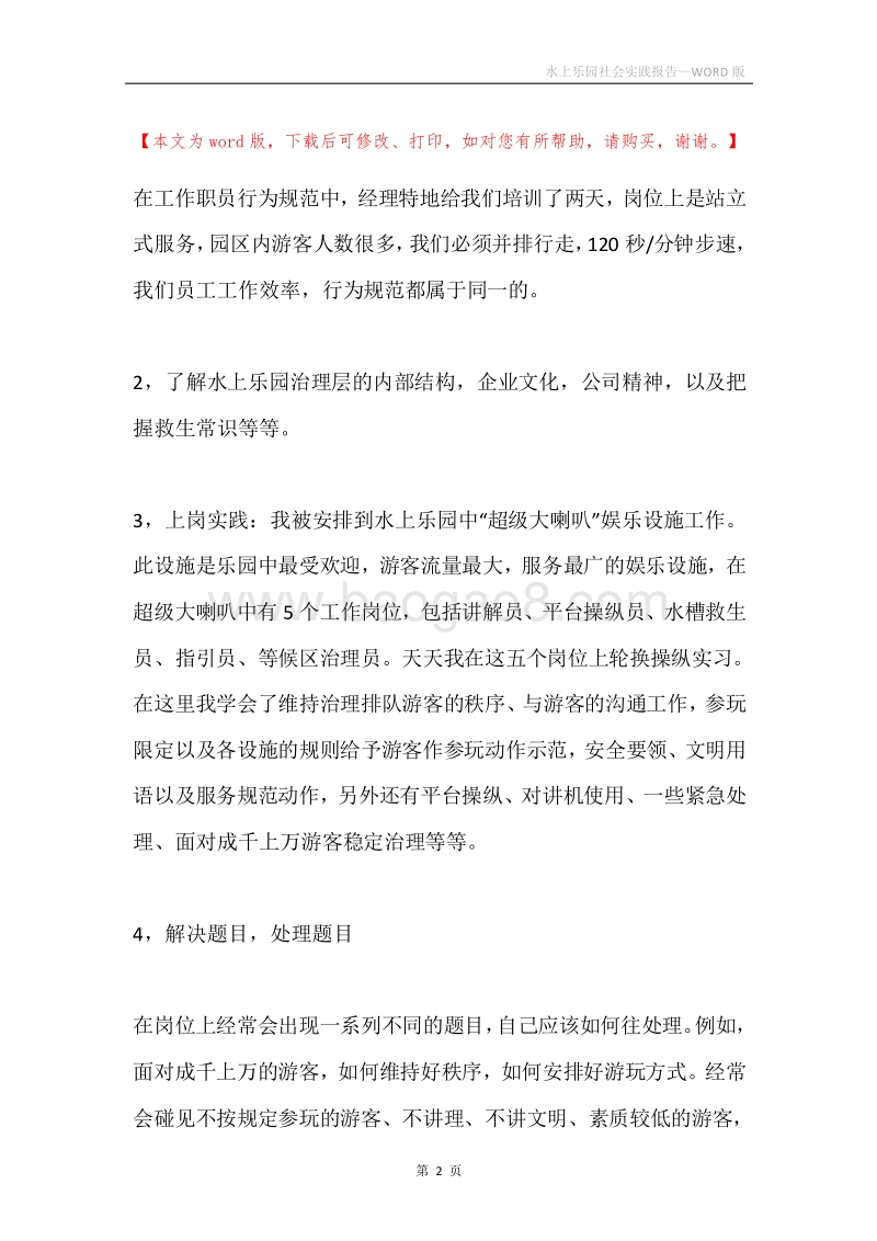 水上乐园社会实践报告.docx_第2页