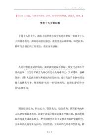党员十九大观后感.docx