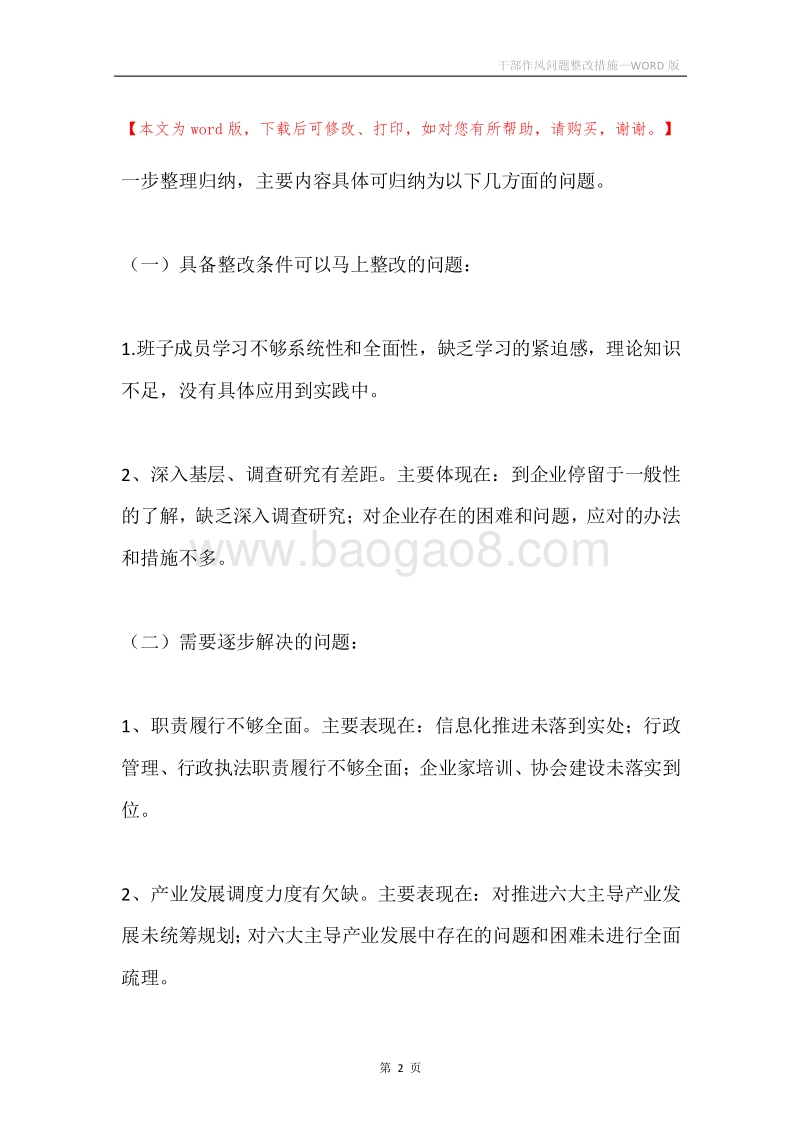 干部作风问题整改措施.docx_第2页