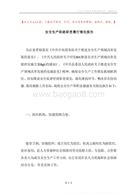 安全生产职能职责履行情况报告.docx